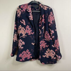 Cynthia Rowley Cherry Blossom Open Blazer